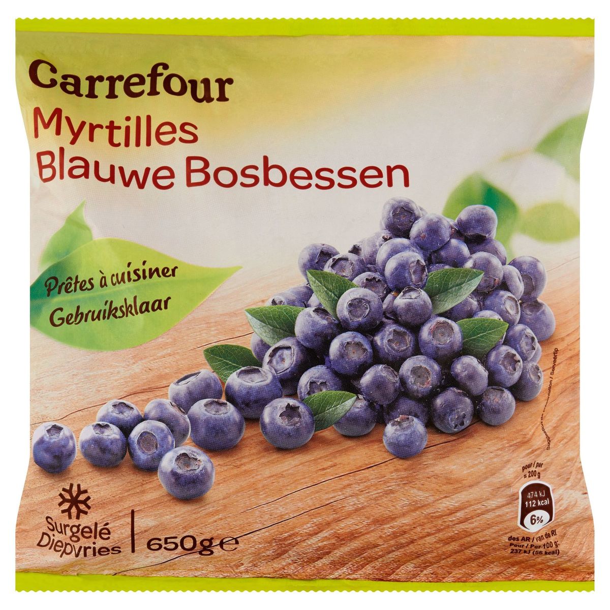 Carrefour Myrtilles 650 g