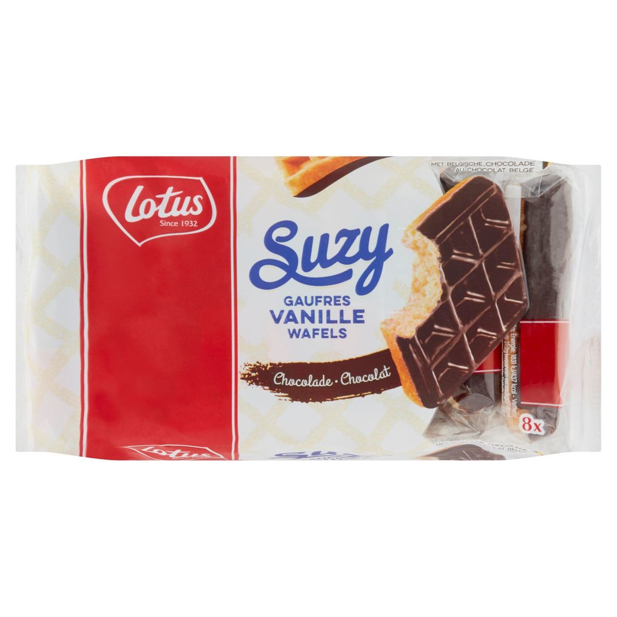 Lotus Suzy Gaufres Vanille Chocolat 8 x 37 g