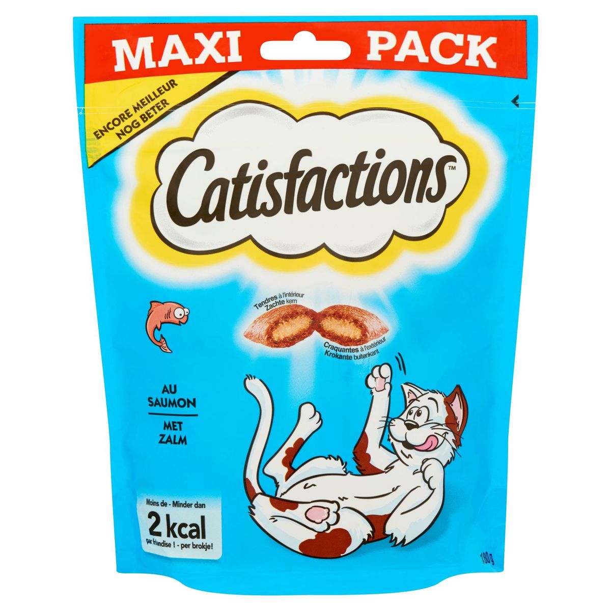 Catisfactions Kattensnacks met Zalm Maxi Pack 180 g