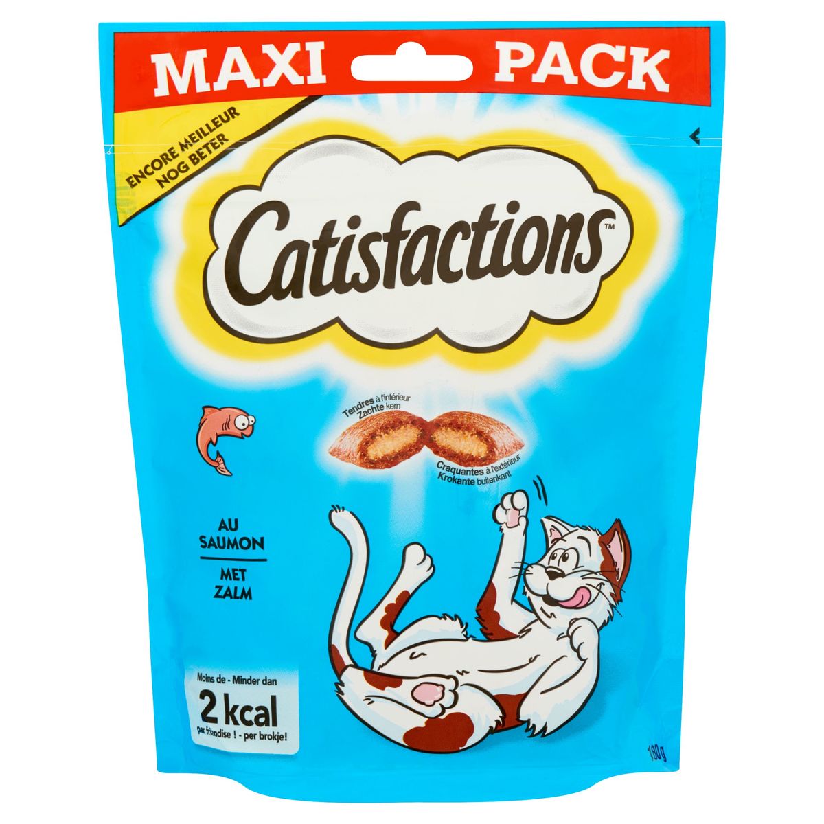 Catisfactions Kattensnacks met Zalm Maxi Pack 180 g