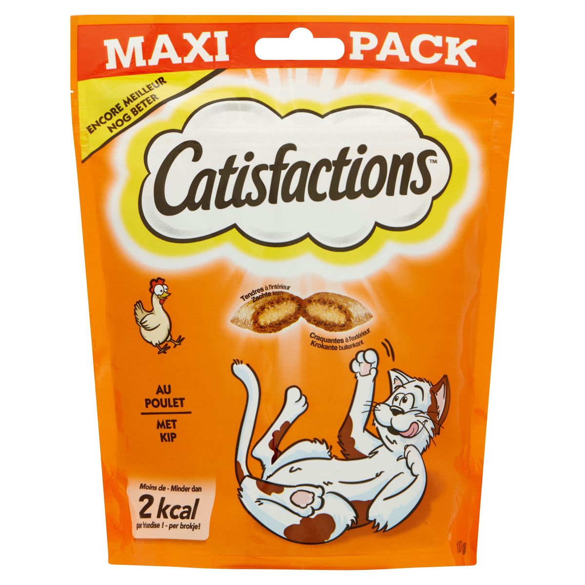 Catisfactions Friandises Chat au Poulet Maxi Pack 180 g