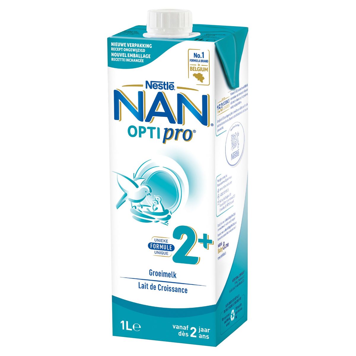 Nan Optipro 2+ Groeimelk vanaf 2 Jaar 1 L