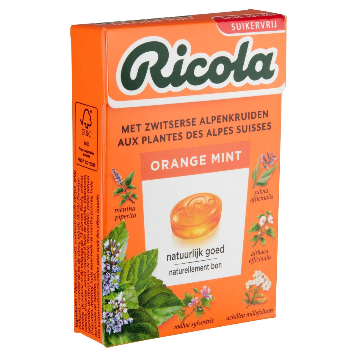 Ricola met Zwitserse Alpenkruiden Orange Mint 50 g