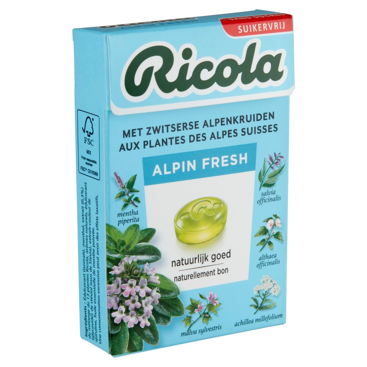Ricola Alpin Fresh aux Plantes des Alpes Suisses 50 g
