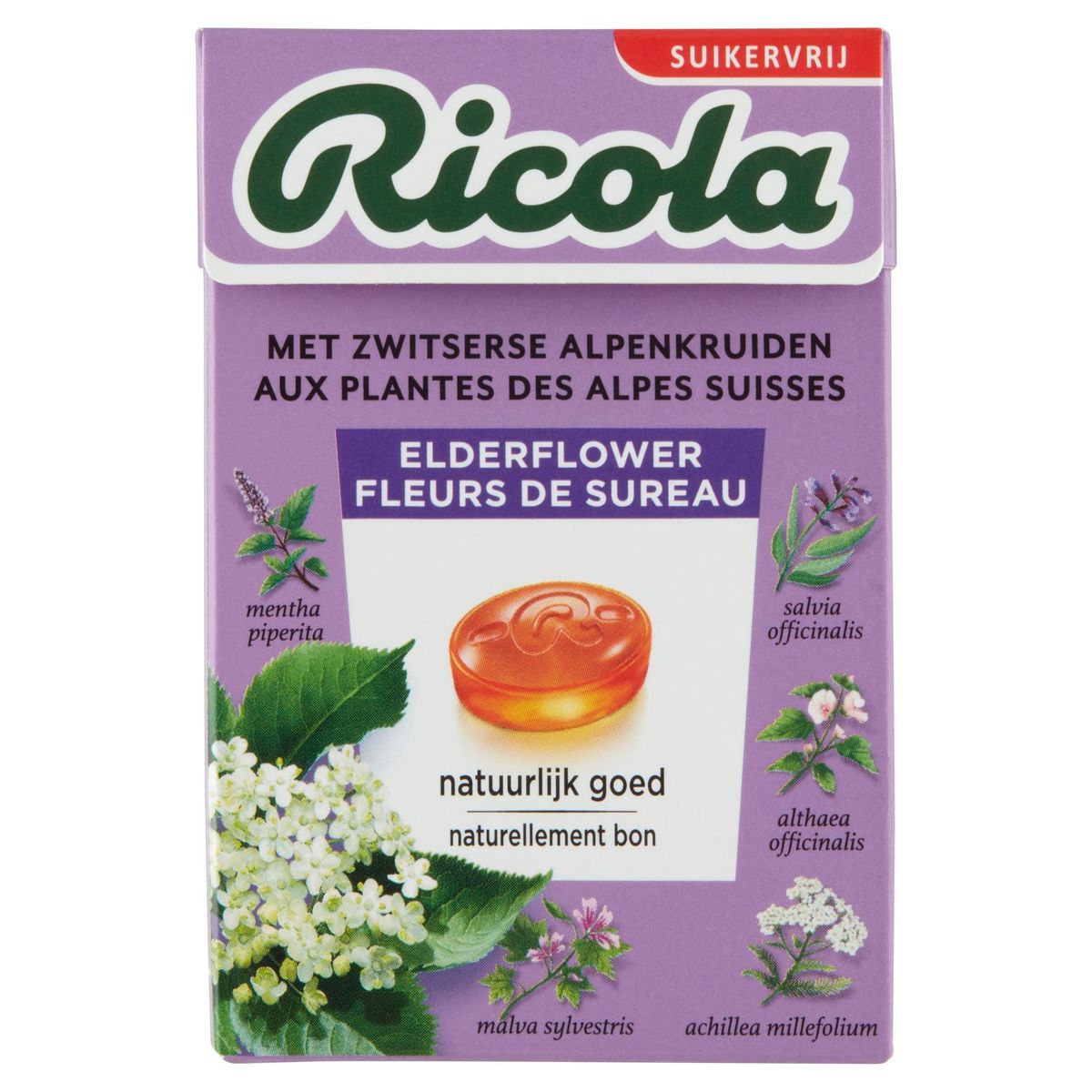 Ricola Elderflower met Zwitserse Alpenkruiden 50 g
