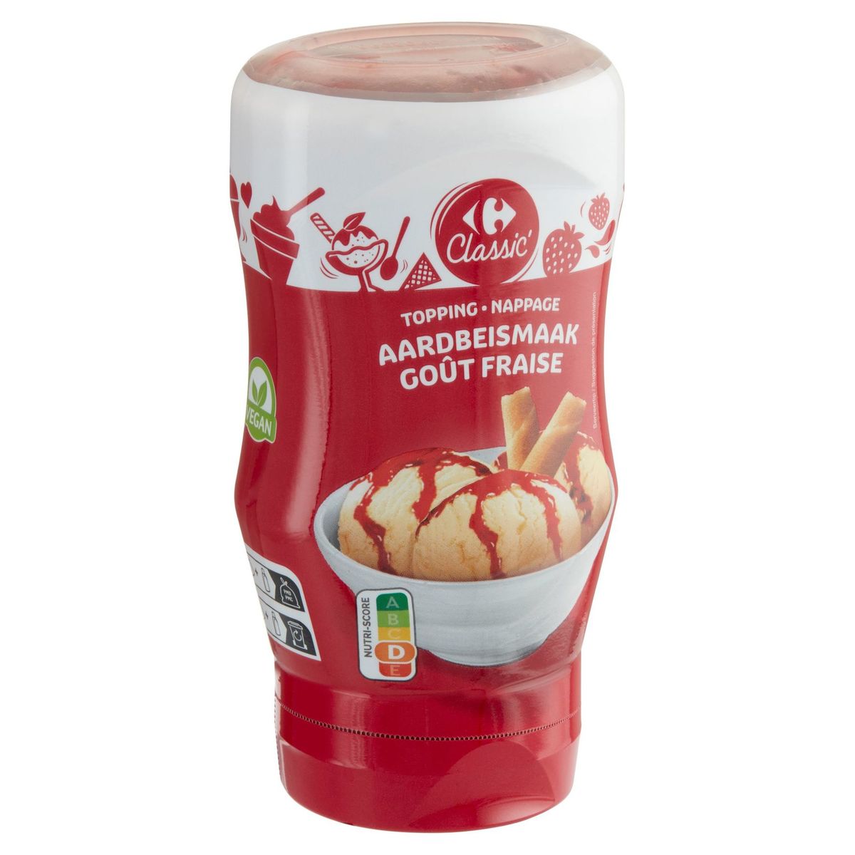 Carrefour Classic' Topping Aardbeismaak 350 g