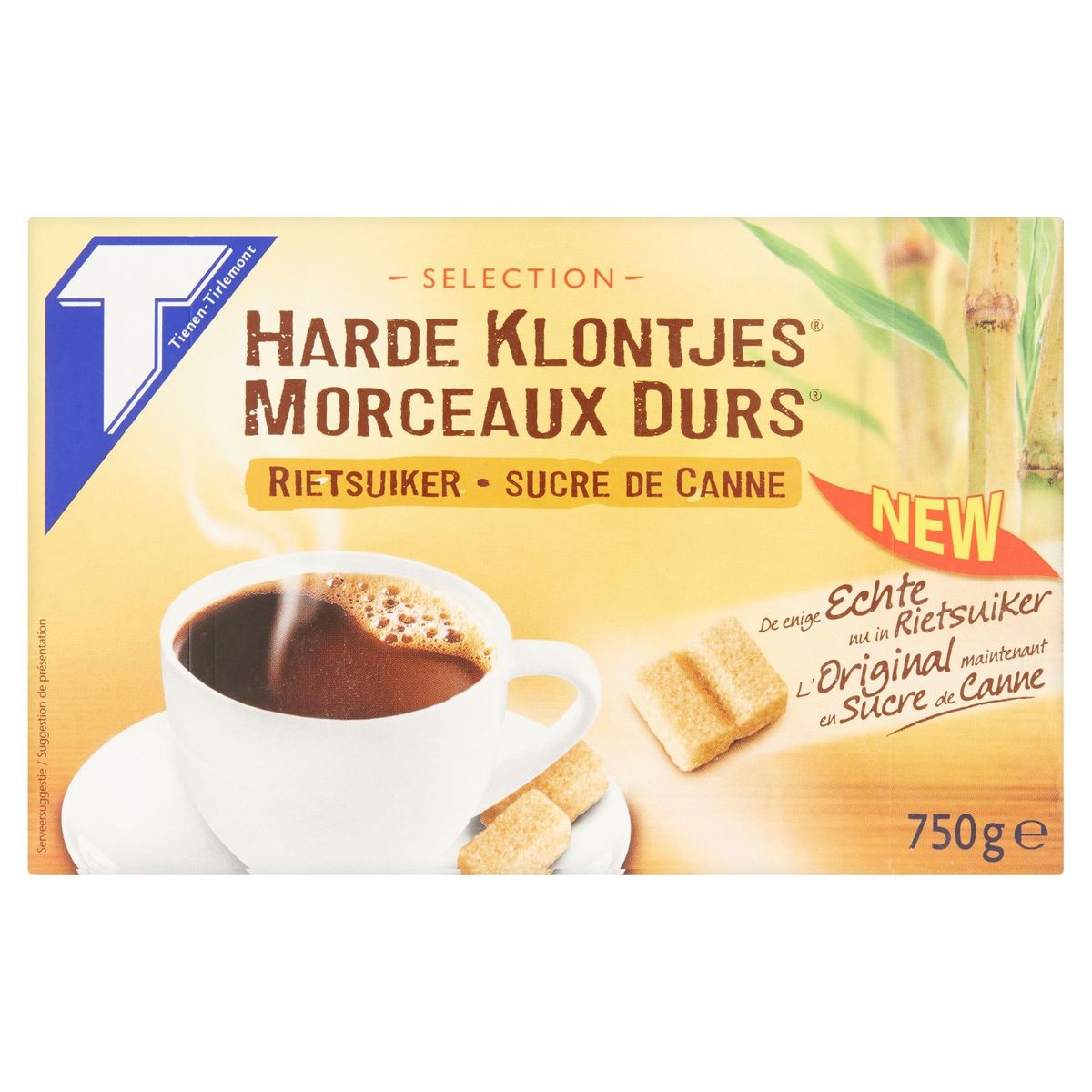 Tienen-Tirlemont Selection Morceaux Durs Sucre de Canne 750 g