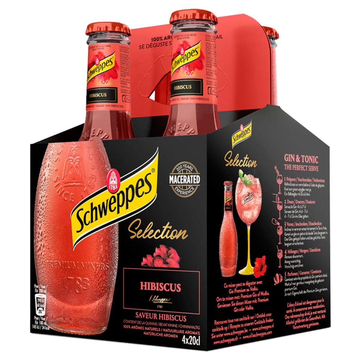 Schweppes Selection Hibiscus 4 x 20 cl