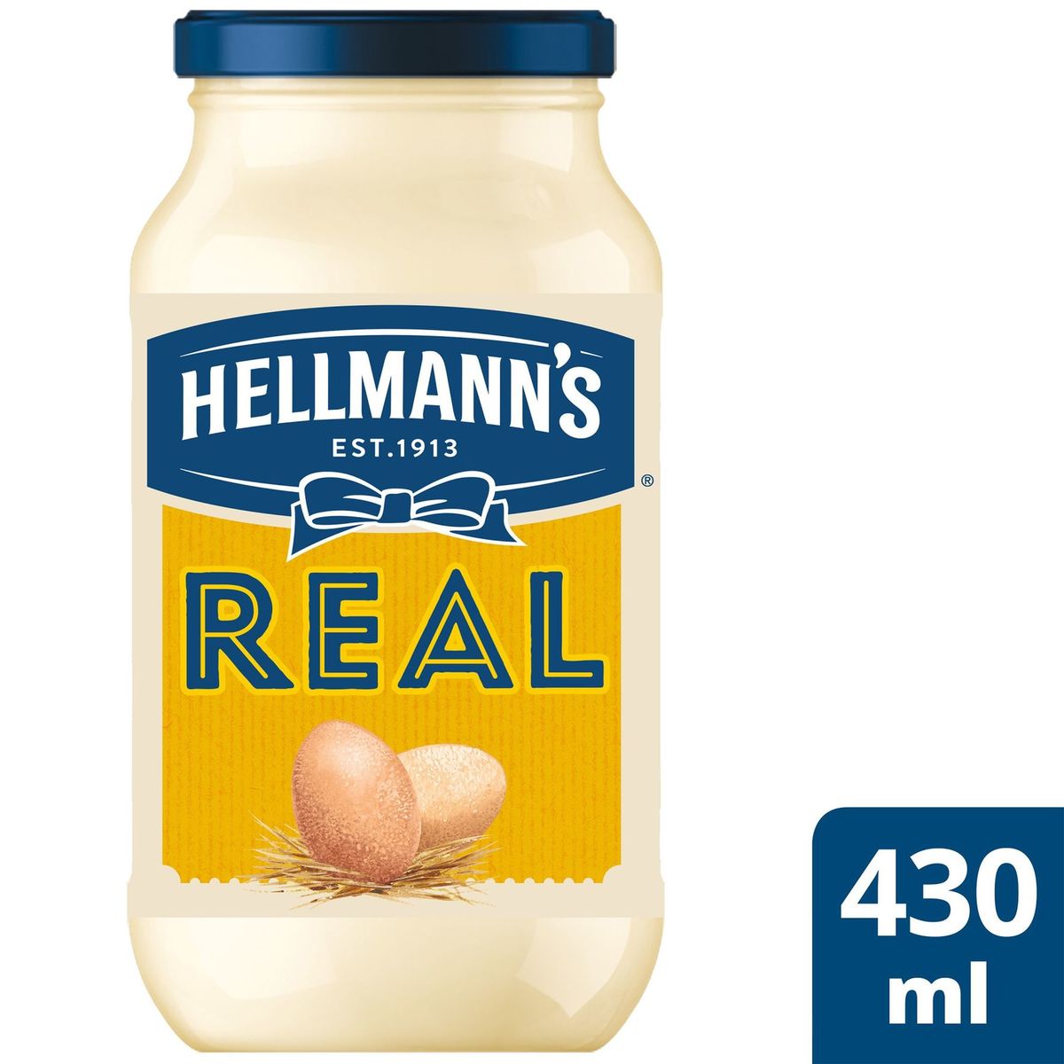 Hellmann's Real Mayonaise Original Met vrije uitloopeieren 430 ml