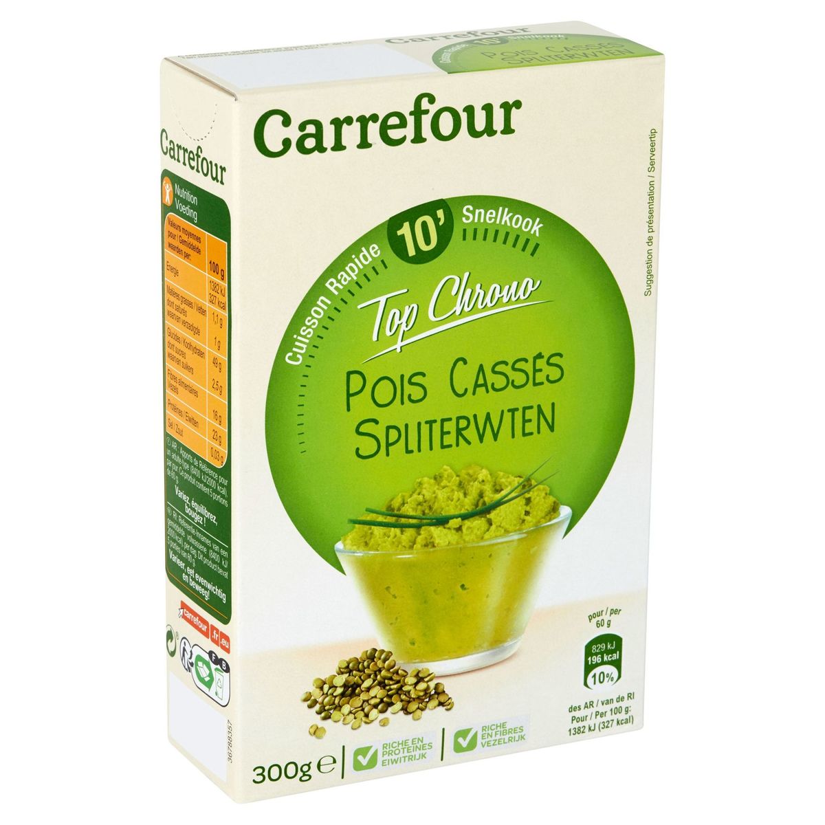 Carrefour Cuisson Rapide 10' Top Chrono Pois Casses 300 g