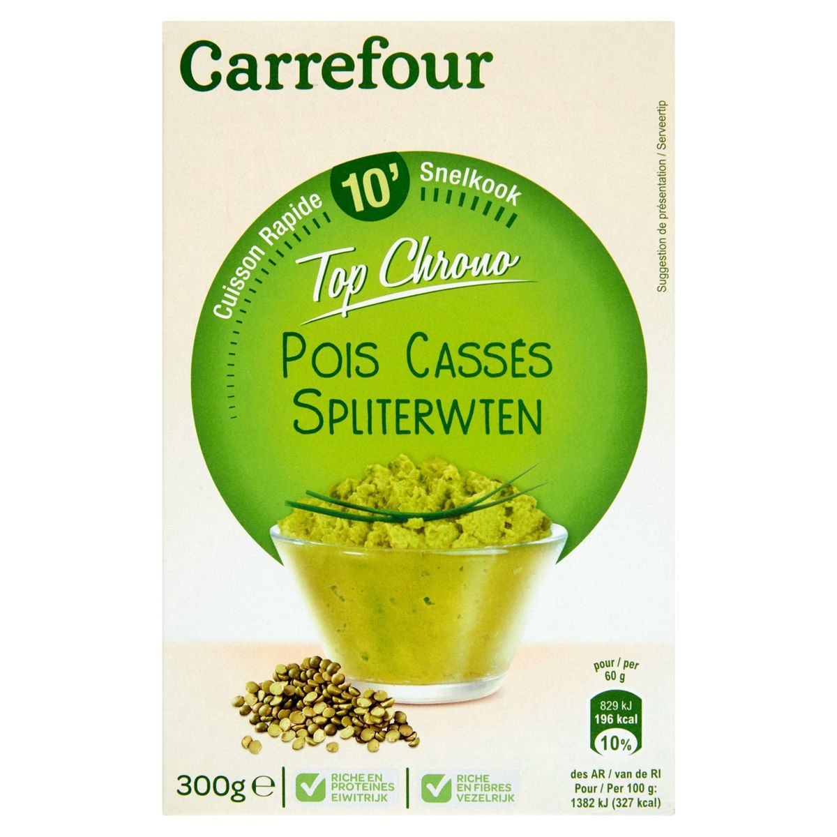 Carrefour Cuisson Rapide 10' Top Chrono Pois Casses 300 g