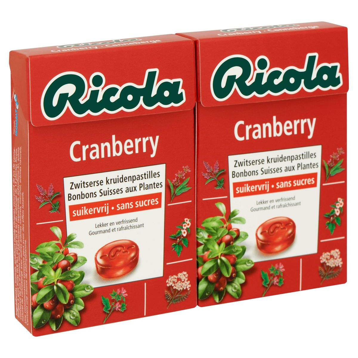 Ricola Cranberry Zwitserse Kruidenpastilles 2 x 50 g