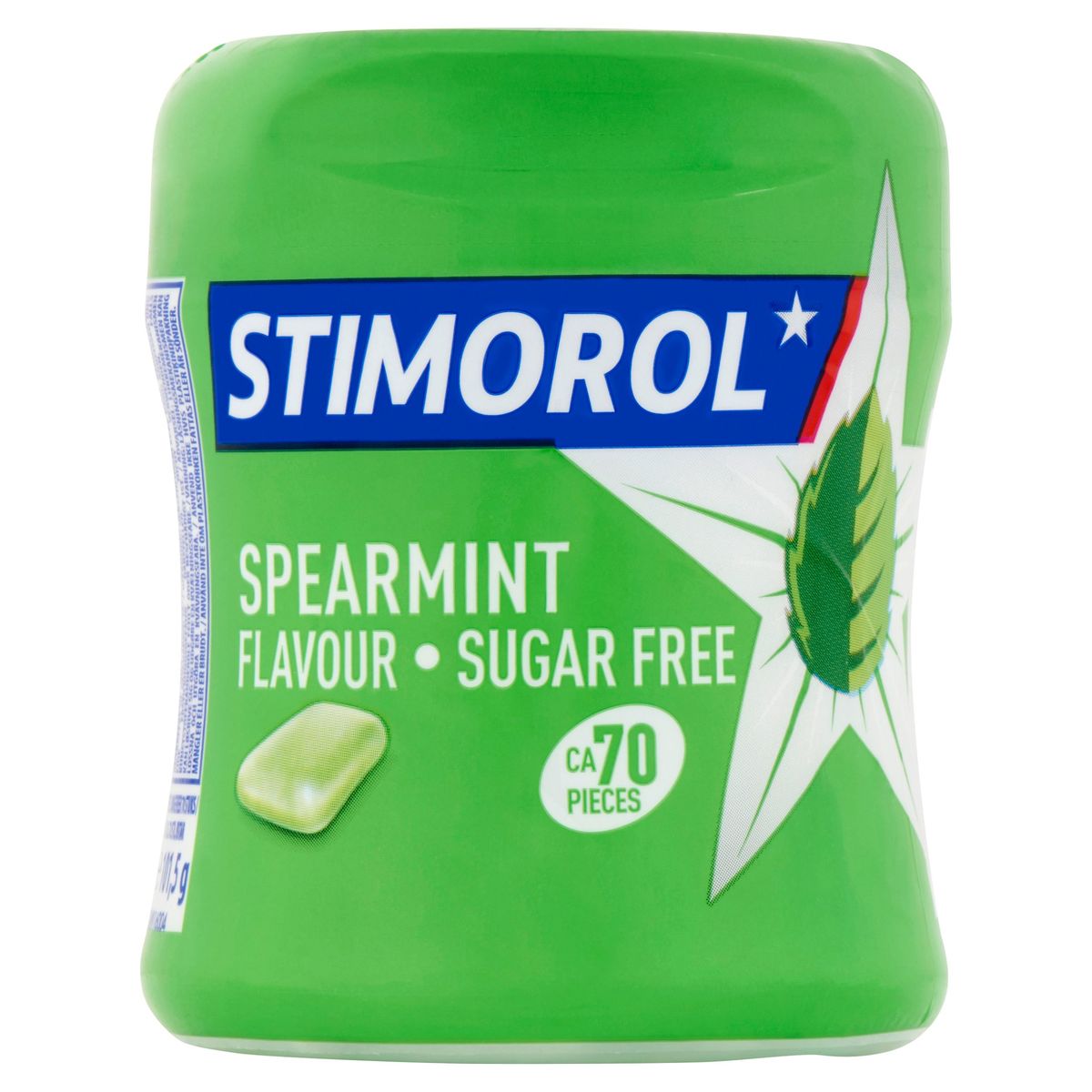 Stimorol Kauwgom Spearmint Suikervrij Pot 70 stuks