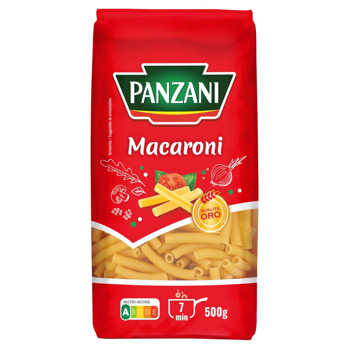 Pâtes macaroni PANZANI : le paquet de 500g à Prix Carrefour