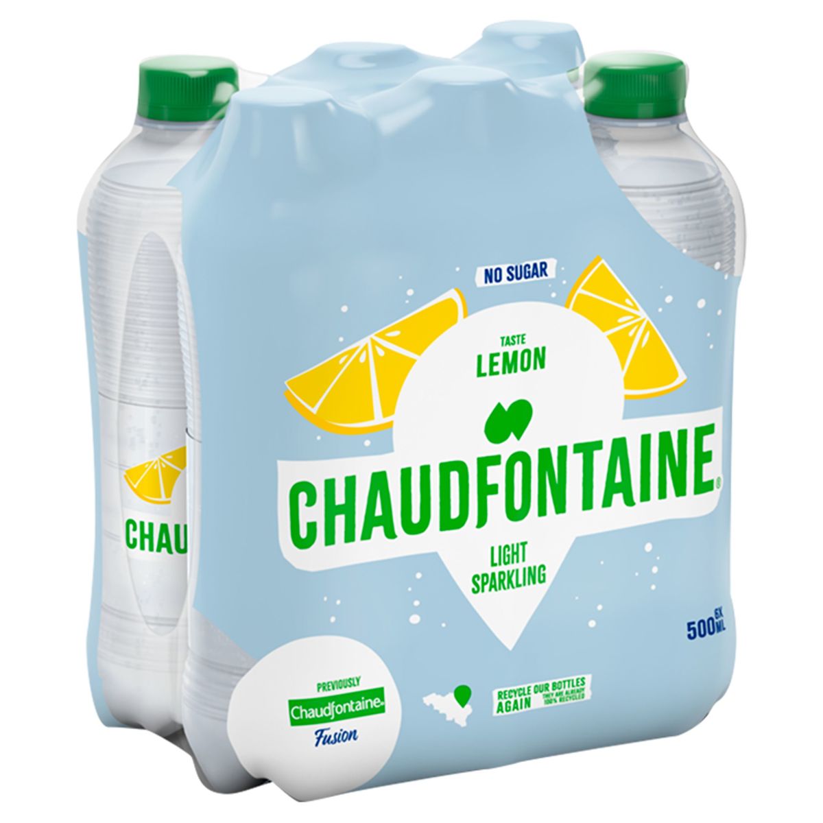 Chaudfontaine Lemon Sparkling No Sugar Pet 500 ml X 6