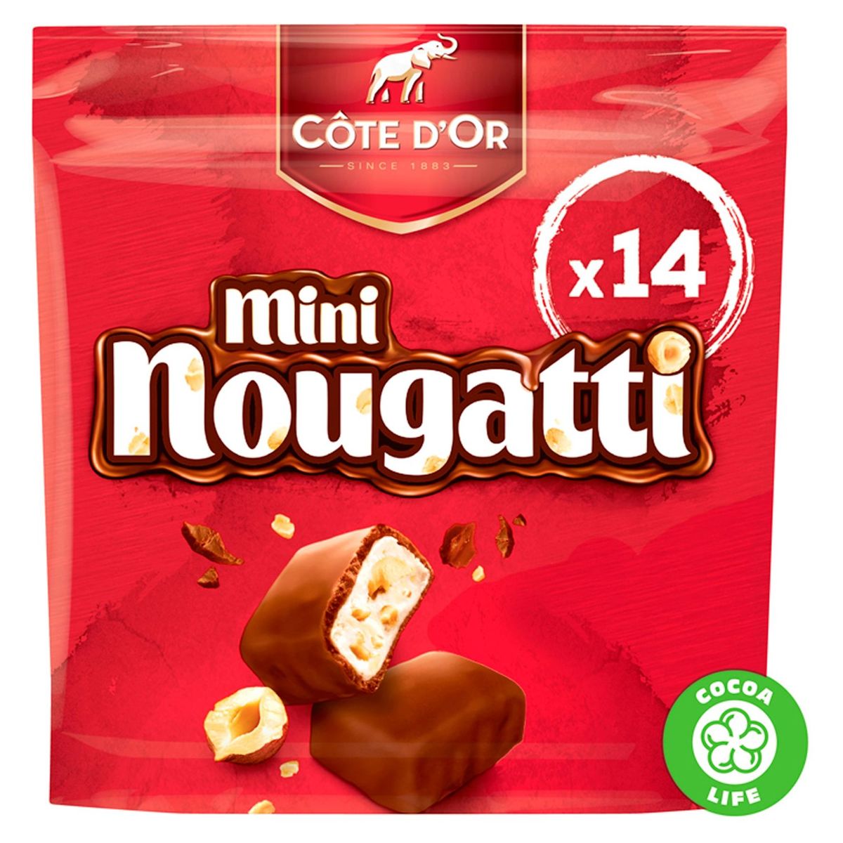 Côte d'Or Nougatti Mini Melk Chocolade Reep Nouga 180 g