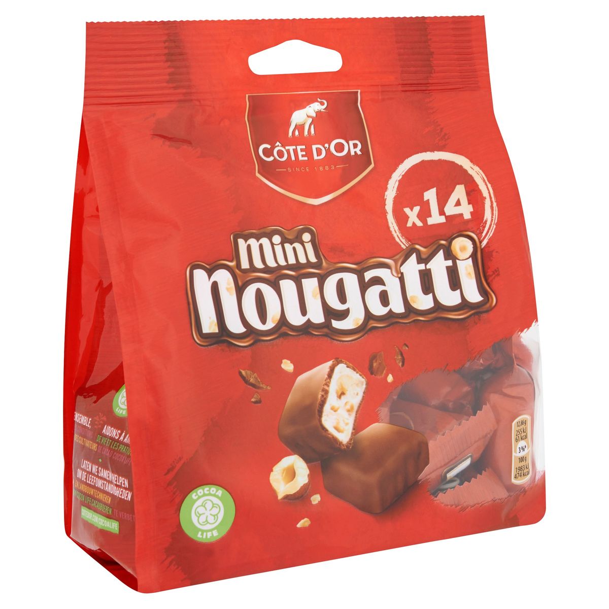 Côte d'Or Nougatti Mini Chocolade Repen Melkchocolade Nougat 180 g