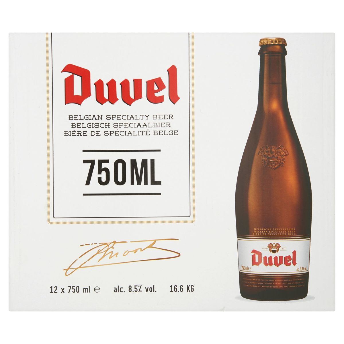 Duvel Bière de Spécialité Belge Bouteilles 12 x 750 ml