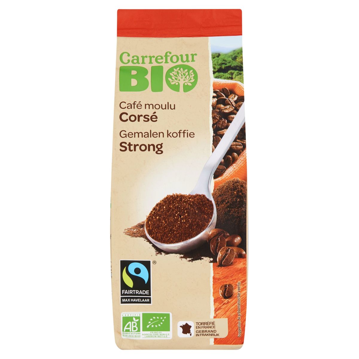 Carrefour Bio Café Moulu Corsé 250 g