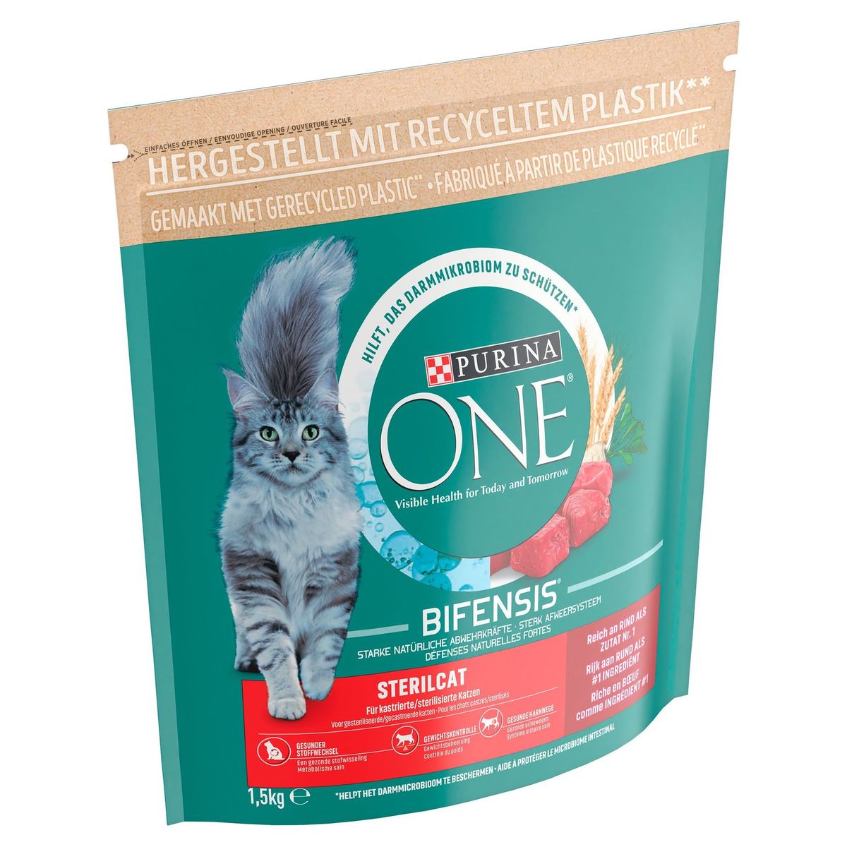 Purina ONE BIFENSIS Sterilcat Chat Boeuf et Blé 1.5 kg