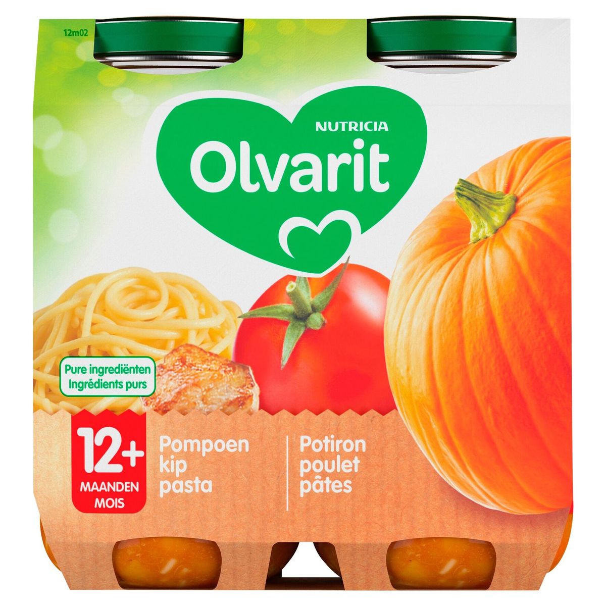 Olvarit Petit Pot Repas Bebe Potiron Poulet Pates 12 Mois 2x250g Carrefour Site