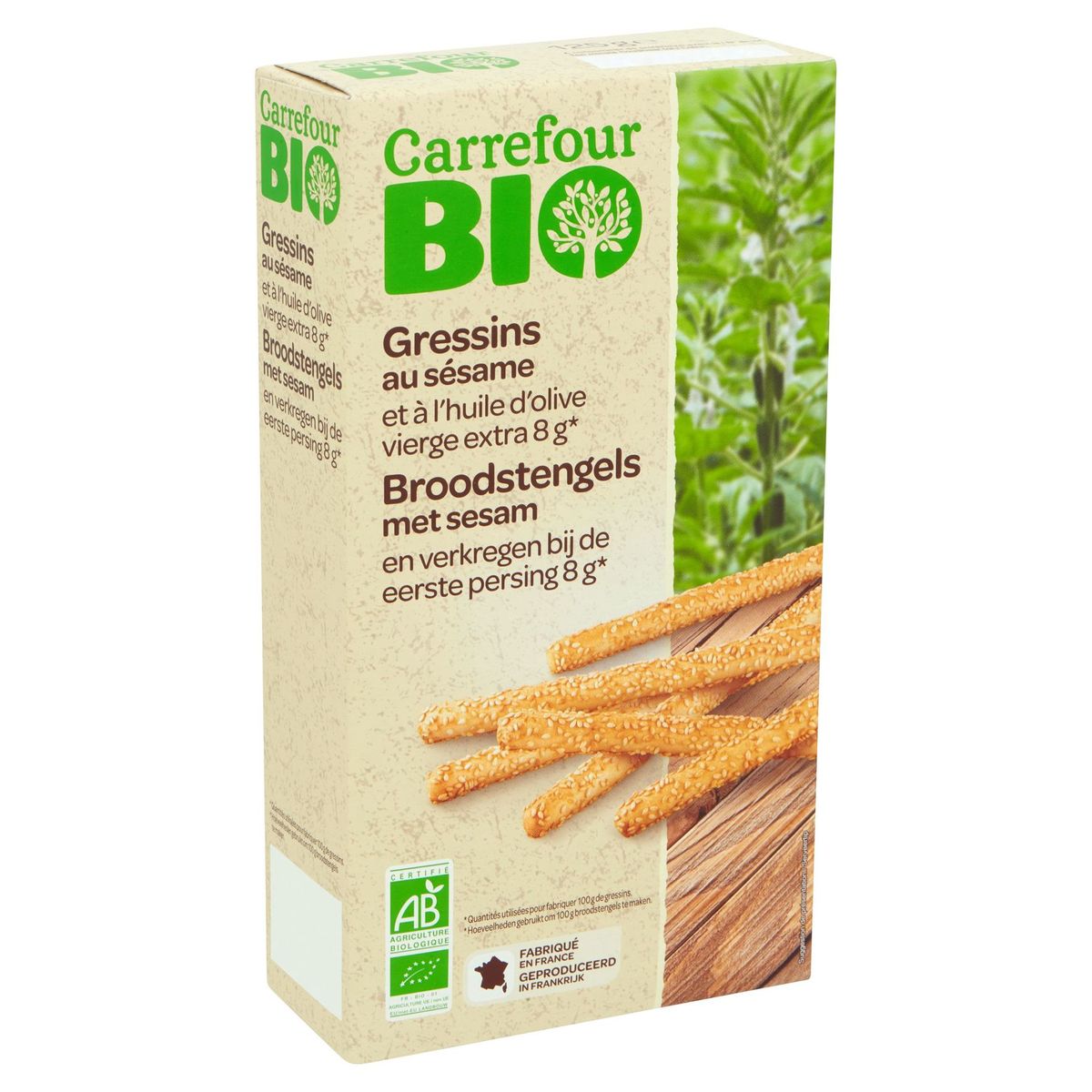 Carrefour Bio Broodstengels met Sesam 125 g