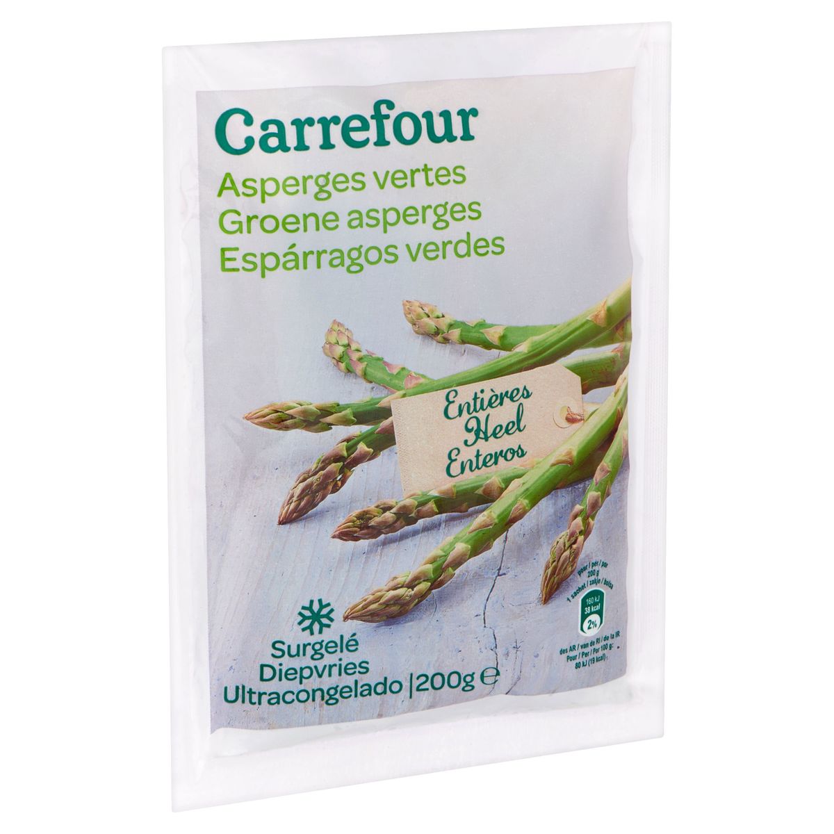 Carrefour Groene Asperges Heel 200 g