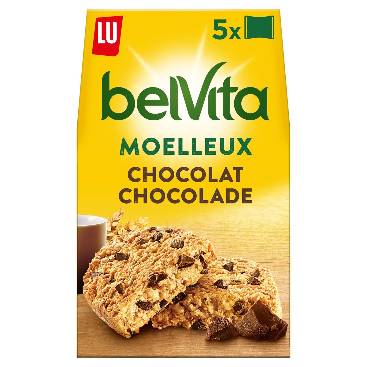 BelVita Petit Déjeuner Biscuits Moelleux Pépites De Chocolat 250 g