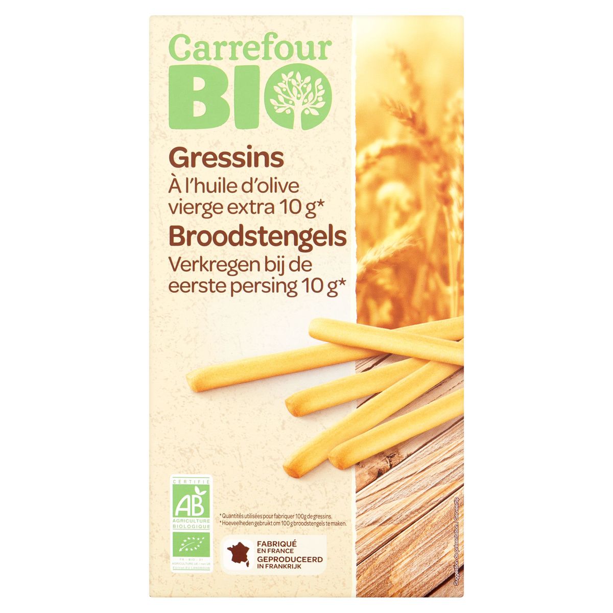 Carrefour Bio Broodstengels 125 g