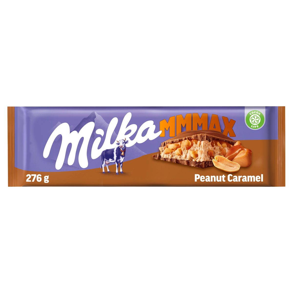 Milka Mmmax Chocolade Tablet Melkchocolade Pinda Karamel 276 g