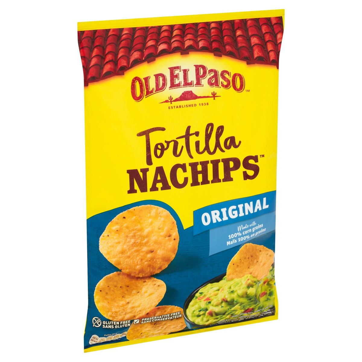 Old El Paso Tortilla Nachips Original 185 g