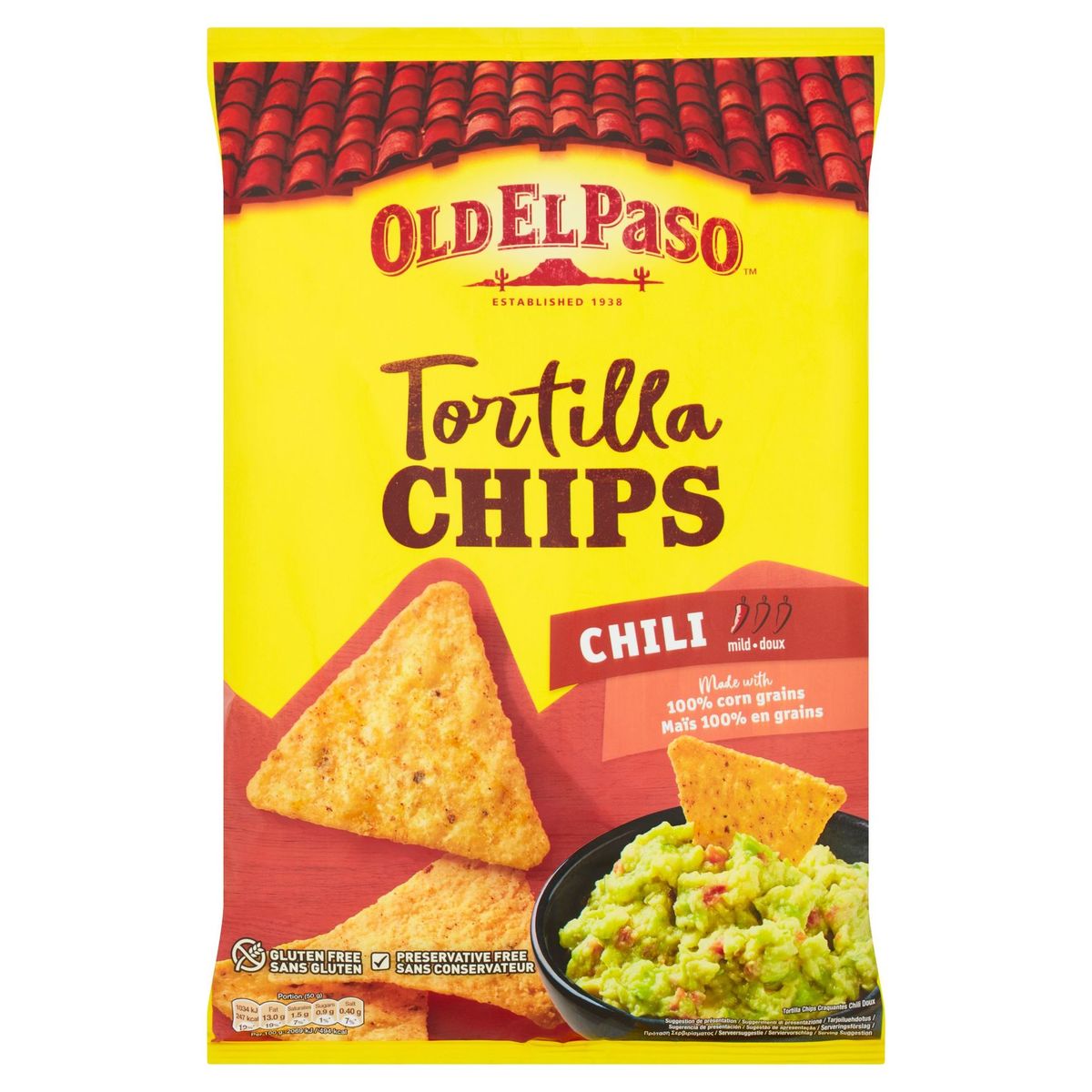 Old El Paso Tortilla Chips Chili 185 g