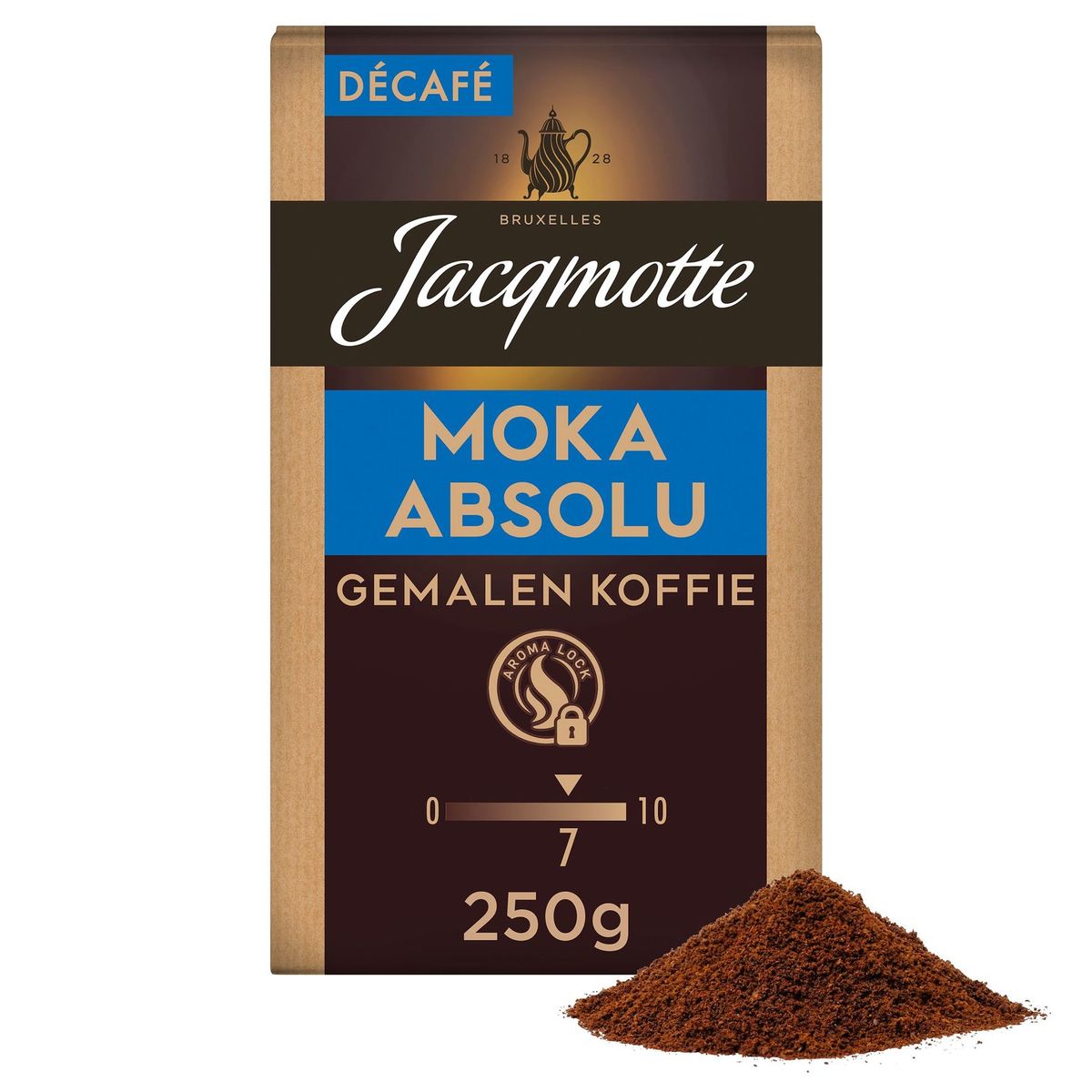 Jacqmotte Café Moulu Moka Absolu Decafe 250 g