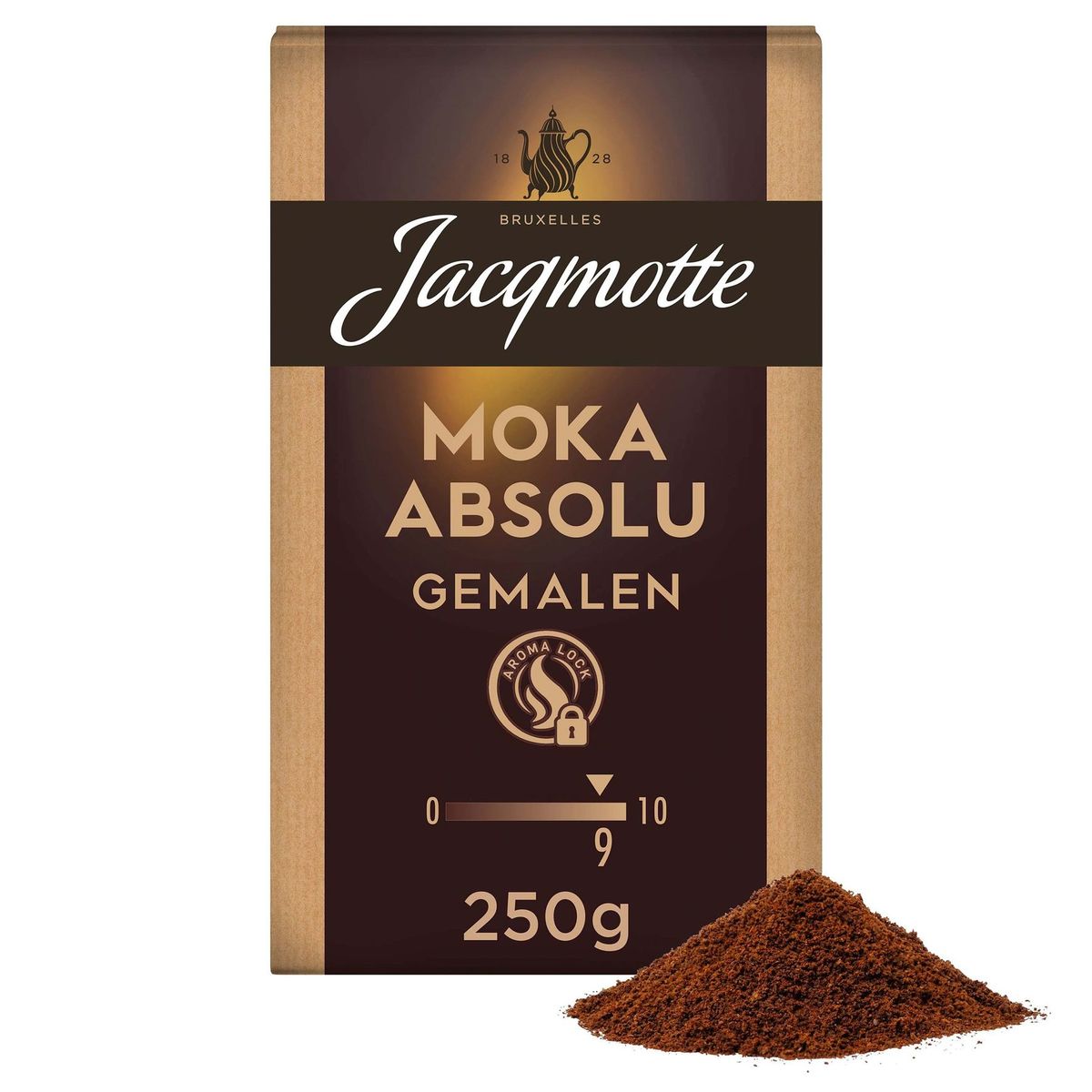 Jacqmotte Gemalen Koffie Moka Absolu 250 g