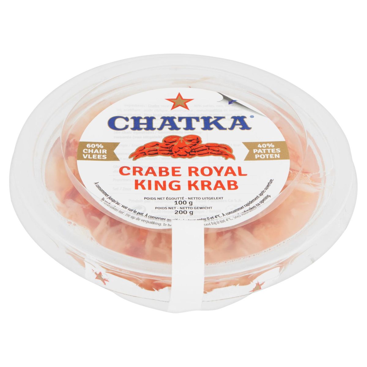 Chatka Crabe Royal en boite 240ml - Nevejan