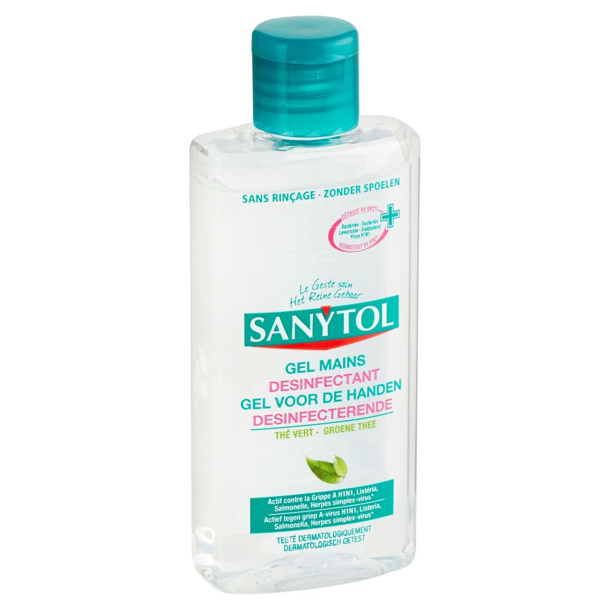 Sanytol Gel voor de Handen Desinfecterende Groene Thee 75 ml
