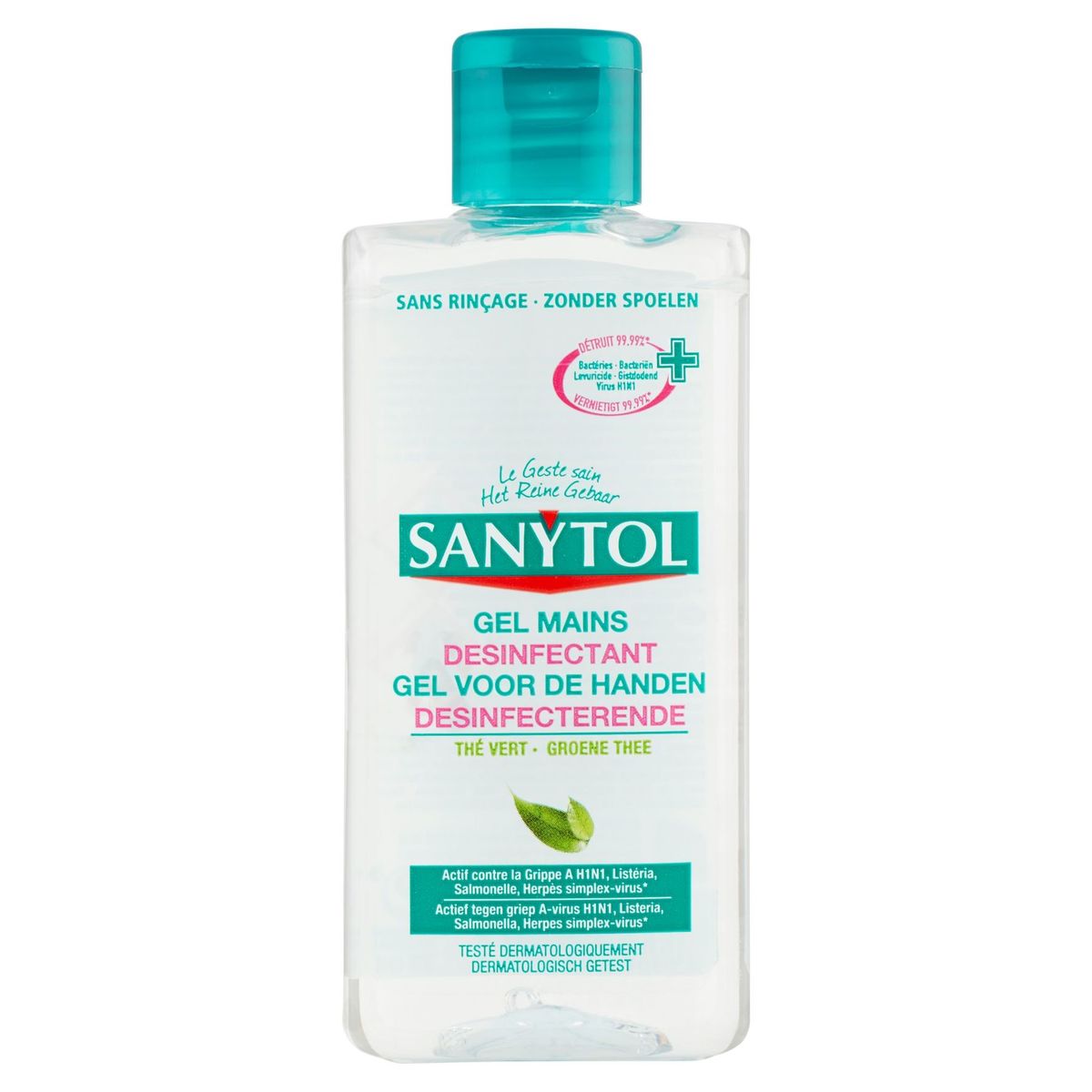 Sanytol Gel voor de Handen Desinfecterende Groene Thee 75 ml