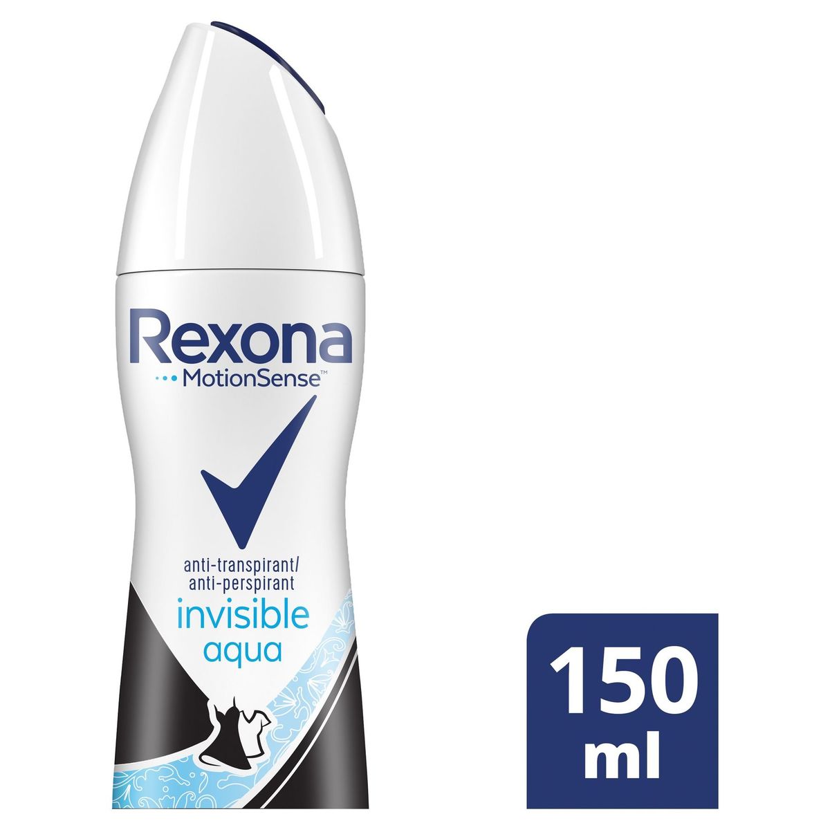 Rexona Women Spray Déodorant Invisible Aqua 150 ml
