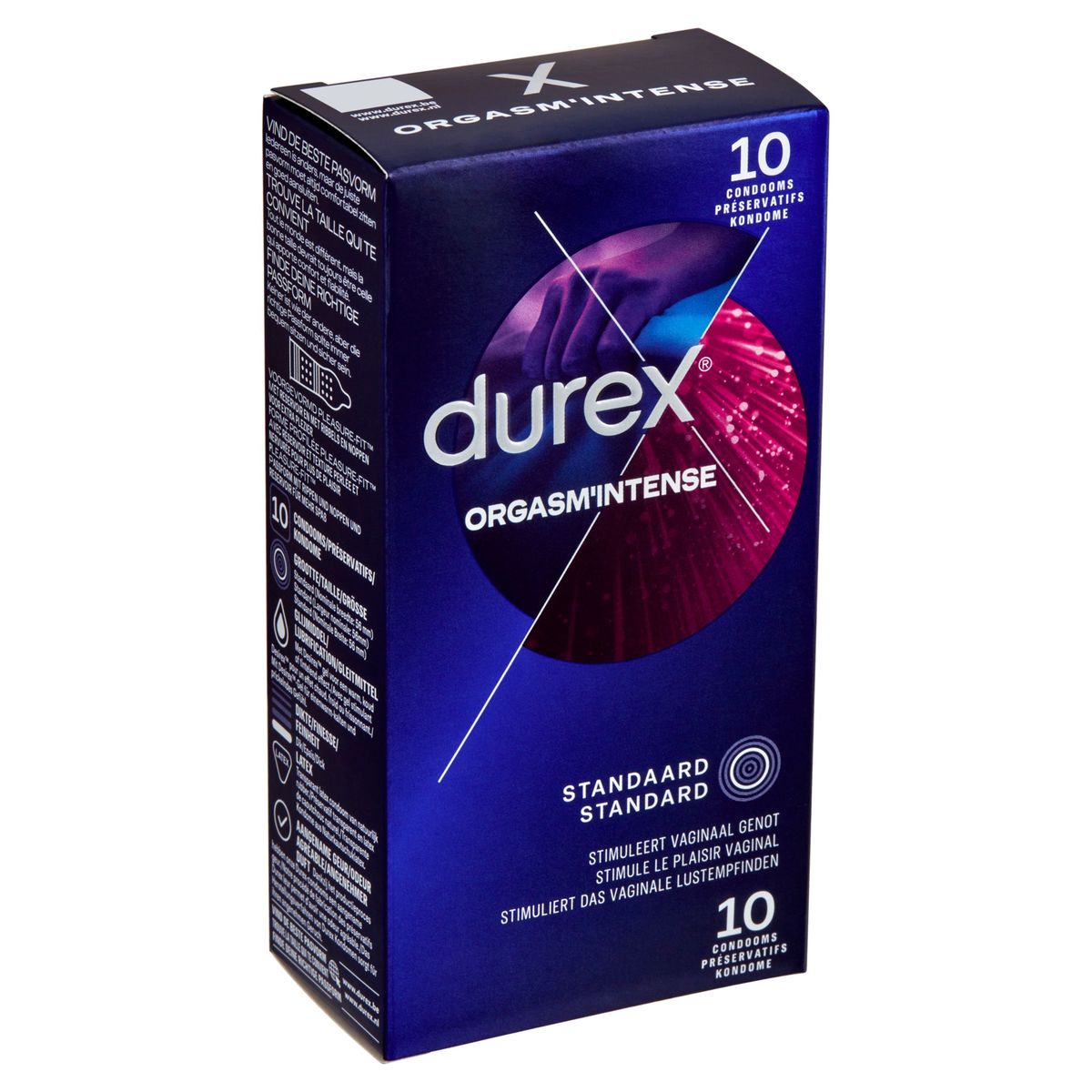 Durex Orgasm'Intense Standard Préservatifs 10 Pièces
