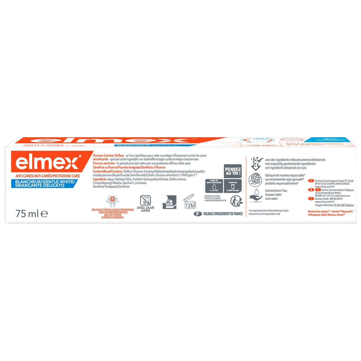 elmex® Anti-Cariës Whitening Tandpasta 75ml