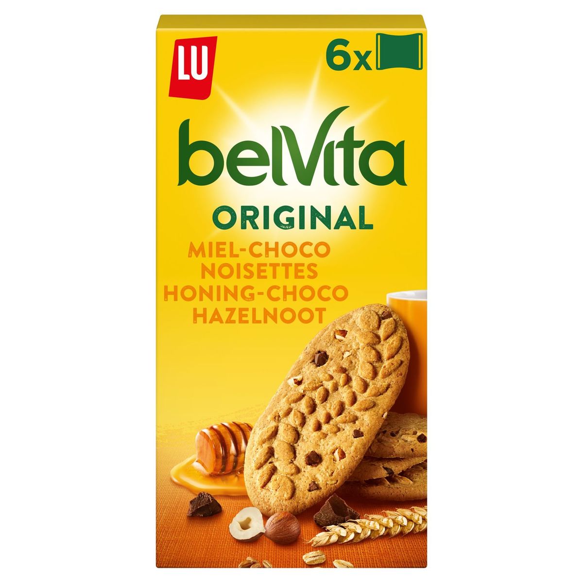 BelVita Petit Déjeuner Biscuits Miel, Choco & Noisettes 300 g