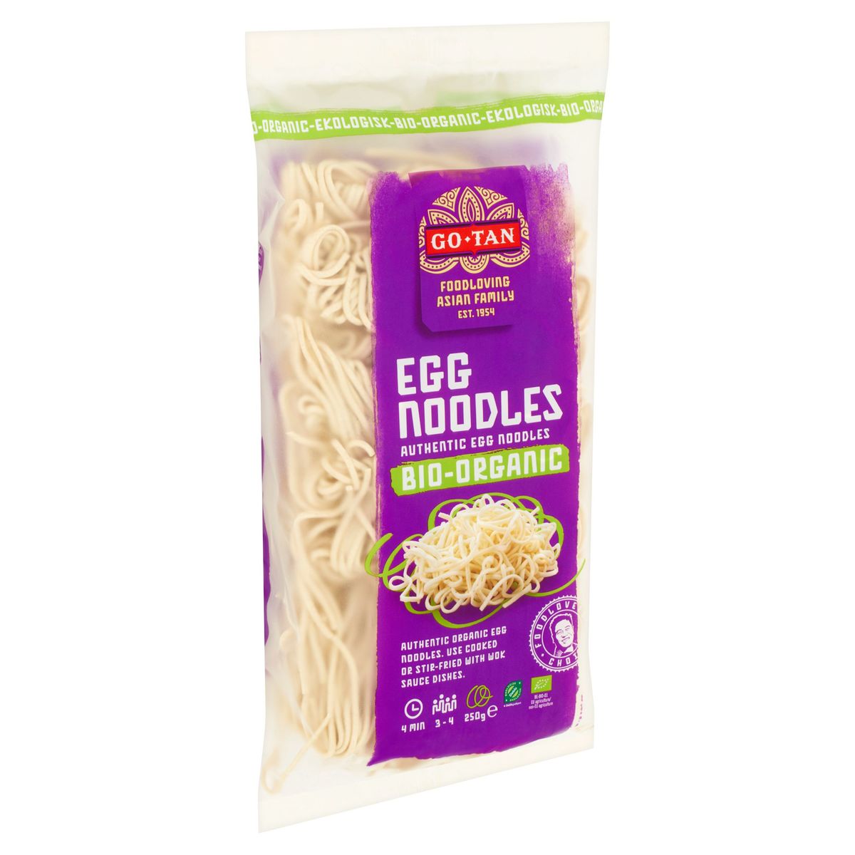 Go-Tan Egg Noodles Bio-Organic 250 g