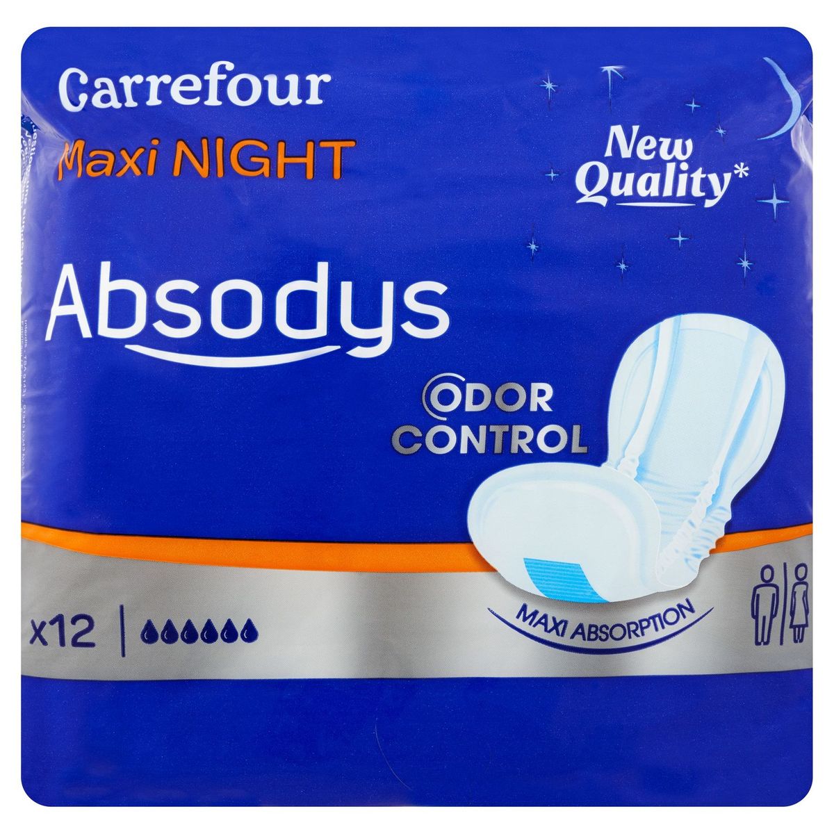 Carrefour Absodys Maxi Night 12 Stuks