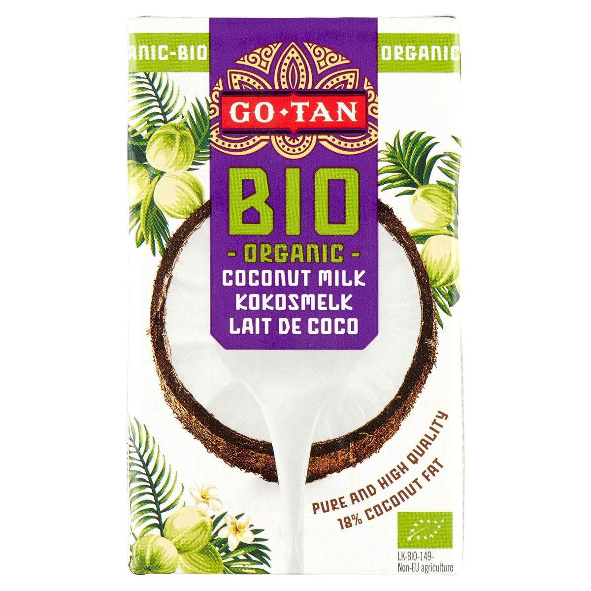 Go-Tan Bio Organic Kokosmelk 250 ml