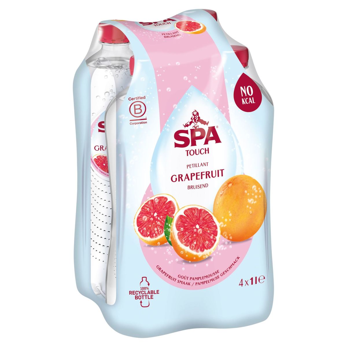 SPA TOUCH Bruisend Mineraalwater pompelmoes 4 X 1 L