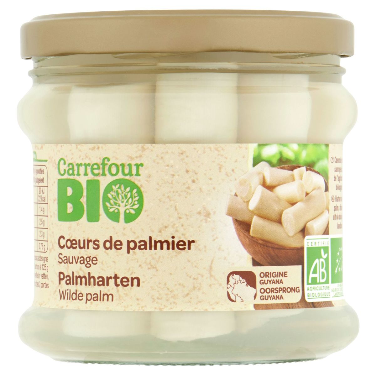 Carrefour Bio Cœurs de Palmier Sauvage 400 g