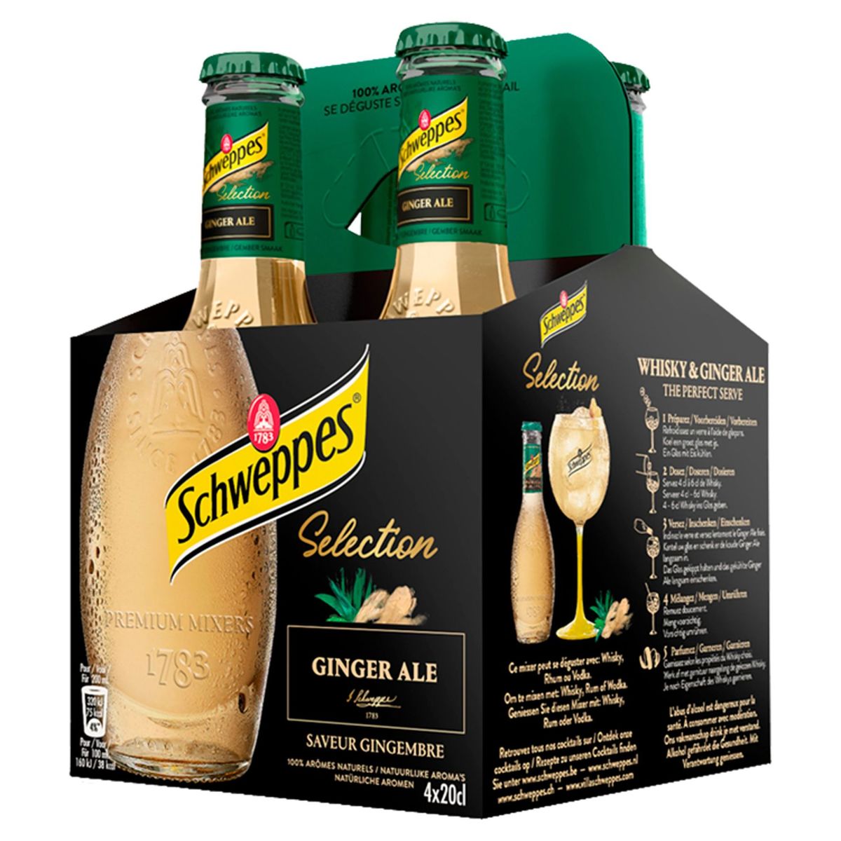 Schweppes Selection Ginger Ale 4 x 20 cl