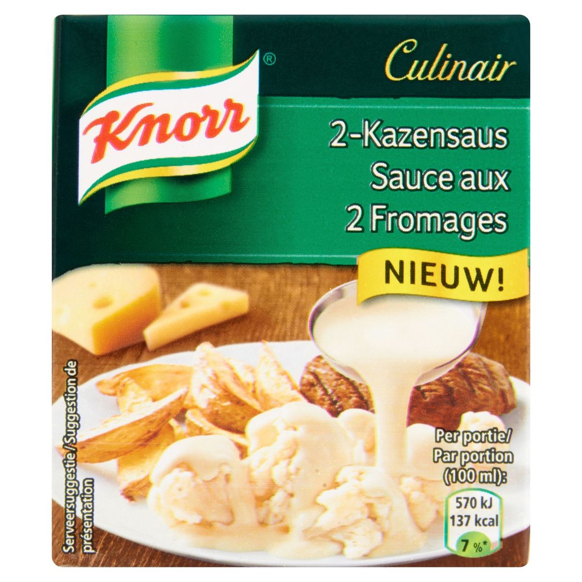 Knorr Culinair Sauce aux 2 Fromages 300 ml