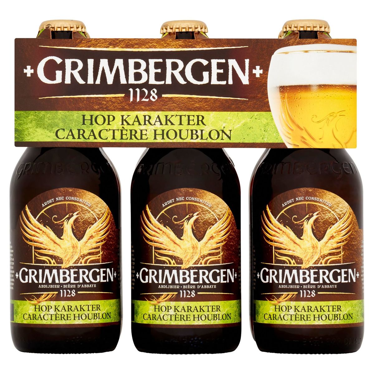Grimbergen Bière d'abbeye Caractère Houblon 8% ALC Bouteille 6x33cl