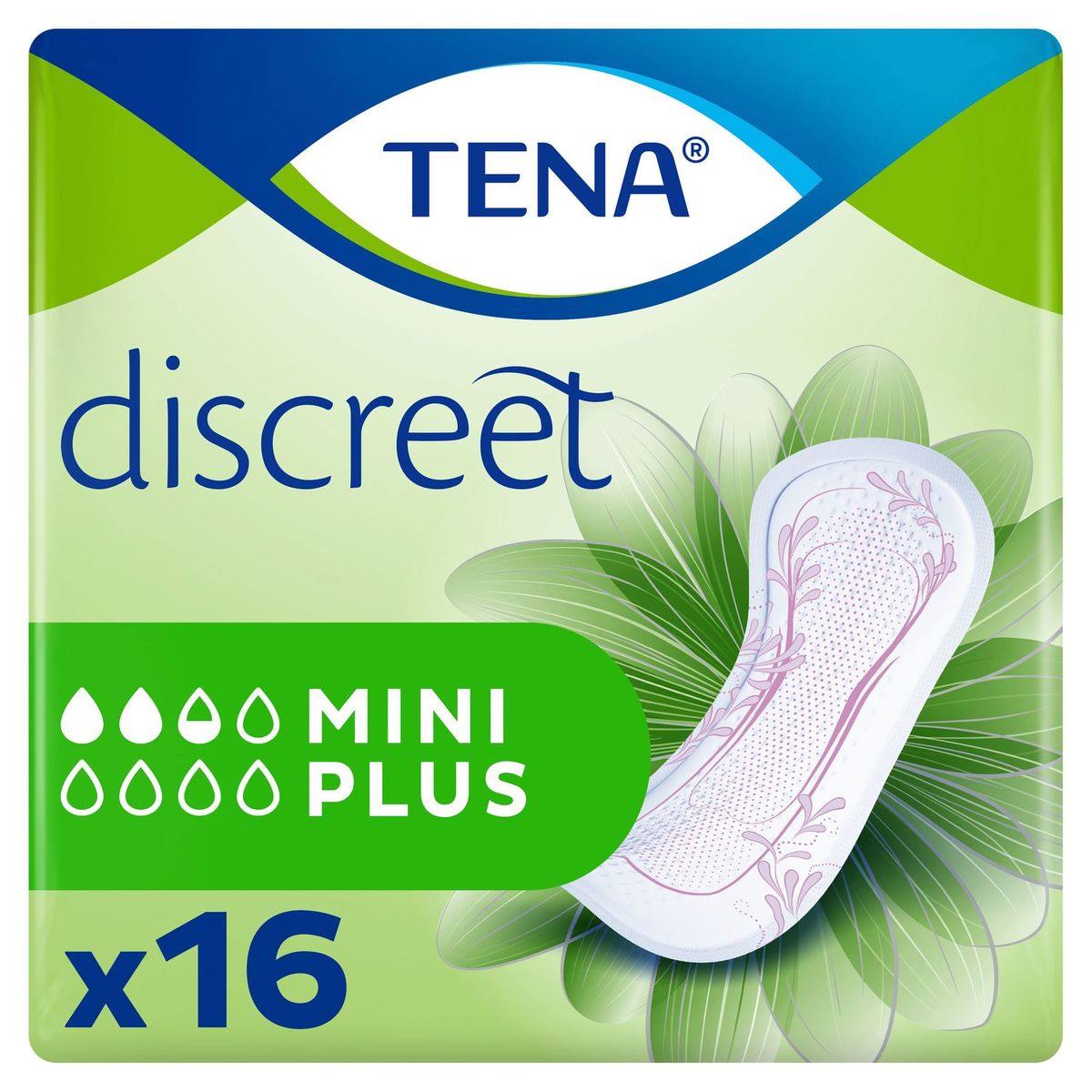 Tena Discreet Mini Plus 16 Serviettes
